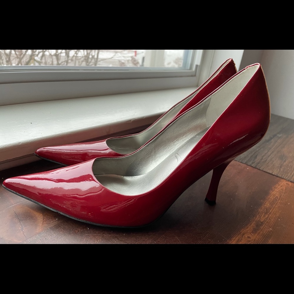 Guess Red Patent Leather Pumps